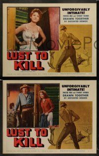 6w264 LUST TO KILL 8 LCs '59 cowboy Jim Davis & sexy Allison Hayes in western action!