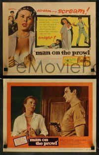 6w269 MAN ON THE PROWL 8 LCs '57 sexy Mala Powers, James Best, Ted de Corsia, psycho sex killer!