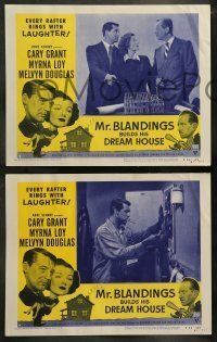 6w291 MR. BLANDINGS BUILDS HIS DREAM HOUSE 8 LCs R54 Cary Grant, Myrna Loy & Melvyn Douglas!