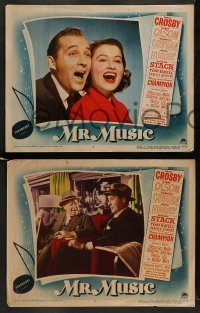 6w528 MR. MUSIC 7 LCs '50 Bing Crosby, Groucho Marx, Charles Coburn, Ruth Hussey, Robert Stack!