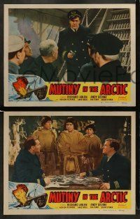 6w834 MUTINY IN THE ARCTIC 3 LCs R49 great arctic images of Richard Arlen & Andy Devine!