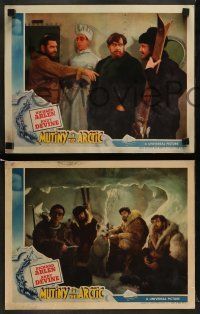 6w633 MUTINY IN THE ARCTIC 5 LCs '41 great arctic art of Richard Arlen & Andy Devine!
