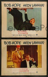 6w723 MY FAVORITE SPY 4 LCs '51 great images of Bob Hope & sexy Hedy Lamarr!