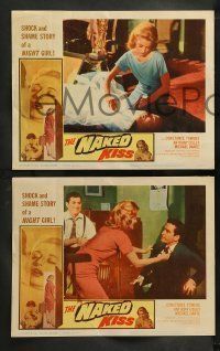 6w634 NAKED KISS 5 LCs '64 Sam Fuller, many images of sexy bad girl Constance Towers!