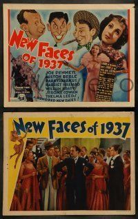 6w305 NEW FACES OF 1937 8 LCs '37 w/TC Hirschfeld art of Joe Penner, Milton Berle & Parkyakarkus!