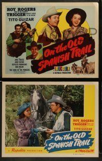 6w321 ON THE OLD SPANISH TRAIL 8 LCs '47 Roy Rogers & Trigger, Tito Guizar, Devine, Jane Frazee!