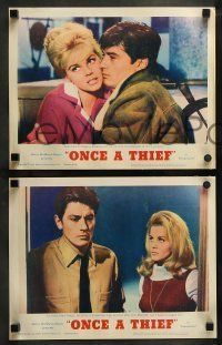 6w323 ONCE A THIEF 8 LCs '65 super sexy images of Ann-Margret, Alain Delon!