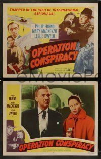 6w328 OPERATION CONSPIRACY 8 LCs '57 they're trapped in a web of intrigue, mystery & murder!