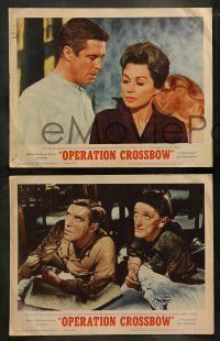 6w576 OPERATION CROSSBOW 6 LCs '65 sexy Sophia Loren & George Peppard on a top secret mission!