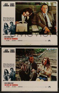 6w331 OUT-OF-TOWNERS 8 LCs '70 Jack Lemmon, Sandy Dennis, written by Neil Simon!