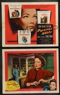 6w339 PERSONAL AFFAIR 8 LCs '54 Gene Tierney thinks husband Leo Genn has affair with his student!