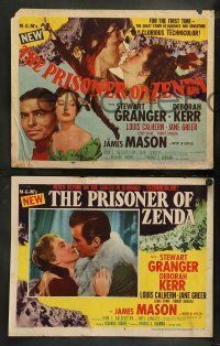 6w353 PRISONER OF ZENDA 8 LCs '52 Stewart Granger, pretty Deborah Kerr, Louis Calhern!