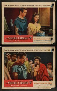 6w391 SILVER CHALICE 8 LCs '55 cool images of Paul Newman in his notorious 1st movie, Pier Angeli!