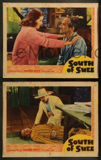 6w749 SOUTH OF SUEZ 4 LCs '40 great images of George Brent south of the border in Central America!
