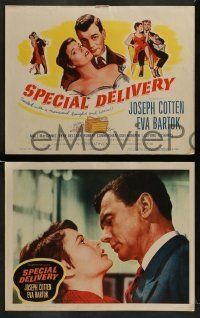 6w400 SPECIAL DELIVERY 8 LCs '55 Joseph Cotten & Eva Bartok in a hilarious international scandal!