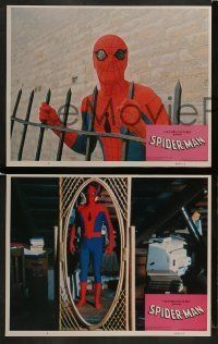 6w403 SPIDER-MAN 8 LCs '77 Marvel Comic, great images of Nicholas Hammond as Spidey!
