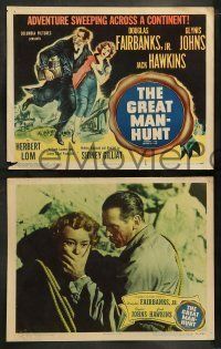 6w413 STATE SECRET 8 LCs '50 Douglas Fairbanks Jr. & Glynis Johns in The Great Man-Hunt!