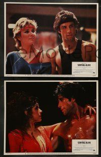 6w414 STAYING ALIVE 8 LCs '83 Stallone directed, John Travolta in Saturday Night Fever sequel!