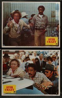 6w416 STIR CRAZY 8 LCs '80 Gene Wilder & Richard Pryor in jail together, Sidney Poitier directed!