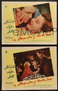 6w851 STRANGE LOVE OF MARTHA IVERS 3 LCs '46 Barbara Stanwyck, Van Heflin, Kirk Douglas