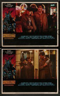 6w418 STREETS OF FIRE 8 LCs '84 Michael Pare, Diane Lane, rock 'n' roll, directed by Walter Hill!