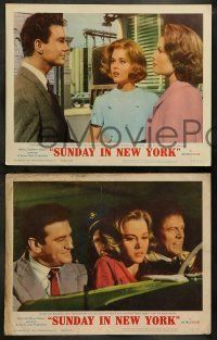 6w421 SUNDAY IN NEW YORK 8 LCs '64 Rod Taylor & sexy Jane Fonda, Cliff Robertson, Jo Morrow!