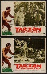 6w647 TARZAN & THE JUNGLE BOY 5 LCs '68 could Mike Henry find him in the wild jungle?