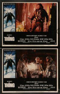 6w434 THING 8 LCs '82 John Carpenter, Kurt Russell, the ultimate in alien terror!