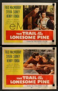 6w446 TRAIL OF THE LONESOME PINE 8 LCs R55 art of Sylvia Sidney, Henry Fonda, Fred MacMurray!