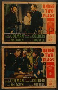 6w757 UNDER TWO FLAGS 4 LCs '36 Ronald Colman, Victor McLaglen, Rosalind Russell!