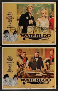 6w463 WATERLOO 8 LCs '70 Rod Steiger as Napoleon Bonaparte, Christopher Plummer, Orson Welles!