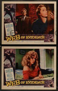 6w465 WEB OF EVIDENCE 8 LCs '59 A.J. Cronin's Beyond This Place, Vera Miles in England!