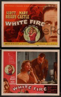 6w474 WHITE FIRE 8 LCs '53 the payoff was a kiss-off & a fortune in diamonds!