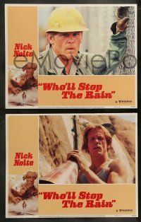 6w475 WHO'LL STOP THE RAIN 8 LCs '78 cool images of Nick Nolte & Tuesday Weld!