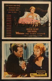 6w476 WICKED AS THEY COME 8 LCs '56 for every man who betrayed Arlene Dahl, a hundred paid!