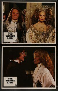 6w477 WICKED LADY 8 LCs '83 Faye Dunaway, Alan Bates, Gielgud, directed by Michael Winner!