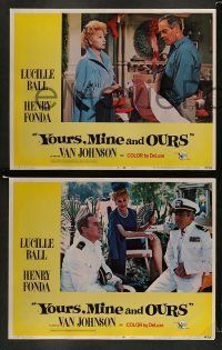 6w502 YOURS, MINE & OURS 8 LCs '68 Lucille Ball & Henry Fonda have 18 kids!
