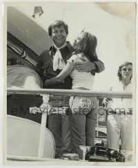 6x032 NATALIE WOOD/ROBERT WAGNER 8.25x10 photo '72 at 2nd wedding on their boat by Peter Borsari!