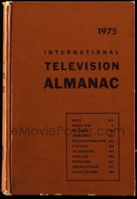 6x119 INTERNATIONAL TELEVISION ALMANAC hardcover book '75 loaded with great information!