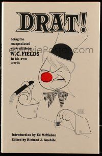 6x160 DRAT hardcover book '68 W.C. Fields view on life in his own words, Hirschfeld art!