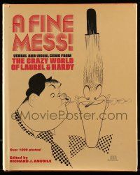 6x177 FINE MESS hardcover book '75 The Crazy World of Laurel & Hardy, Al Hirschfeld art!