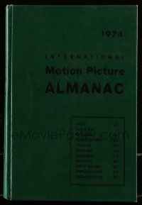 6x103 INTERNATIONAL MOTION PICTURE ALMANAC hardcover book '74 loaded with great information!