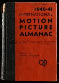 6x085 INTERNATIONAL MOTION PICTURE ALMANAC hardcover book '40-41 loaded with great information!