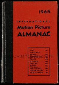 6x096 INTERNATIONAL MOTION PICTURE ALMANAC hardcover book '65 loaded with cool information!