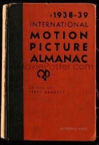 6x083 INTERNATIONAL MOTION PICTURE ALMANAC hardcover book '38-39 filled with movie information!