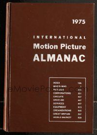 6x104 INTERNATIONAL MOTION PICTURE ALMANAC hardcover book '75 loaded with great information!