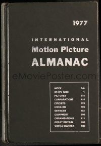 6x106 INTERNATIONAL MOTION PICTURE ALMANAC hardcover book '77 filled with movie information!