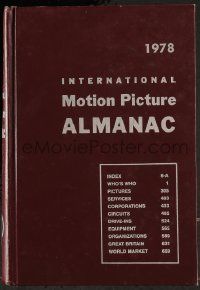 6x107 INTERNATIONAL MOTION PICTURE ALMANAC hardcover book '78 filled with movie information!