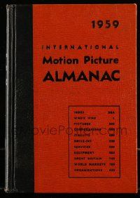 6x092 INTERNATIONAL MOTION PICTURE ALMANAC hardcover book '59 loaded with great information!