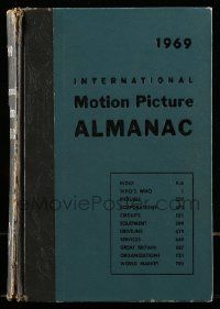 6x099 INTERNATIONAL MOTION PICTURE ALMANAC hardcover book '69 loaded with great information!